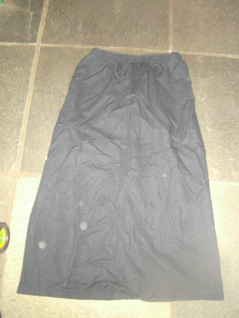 jupe bleu rétro vintage taille 48 avec élastique long, Taille 46/48 (XL) ou plus grande, Enlèvement ou Envoi, Porté, Bleu
