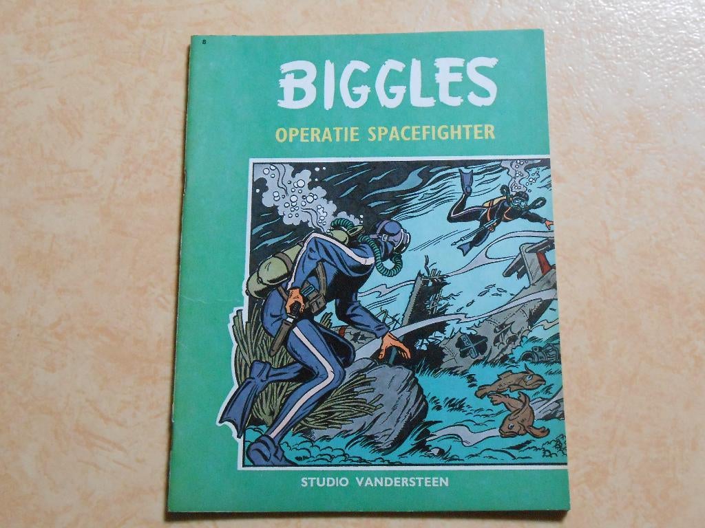 Biggles 8 Operatie Spacefighter 1967 1 ste druk., Willy Vandersteen, Eén stripboek, Ophalen of Verzenden, Zo goed als nieuw