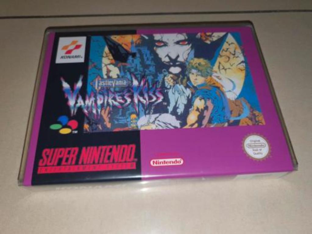 Castlevania Vampire's Kiss SNES Game Case, Games en Spelcomputers, Games | Nintendo Super NES, Zo goed als nieuw, Verzenden