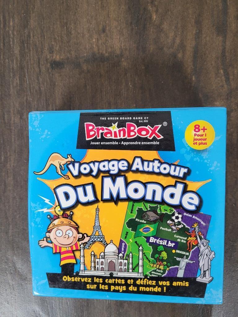 Jeu voyage autour du monde marque Brainbox, Ophalen, Zo goed als nieuw, Brainbox, Reisspel