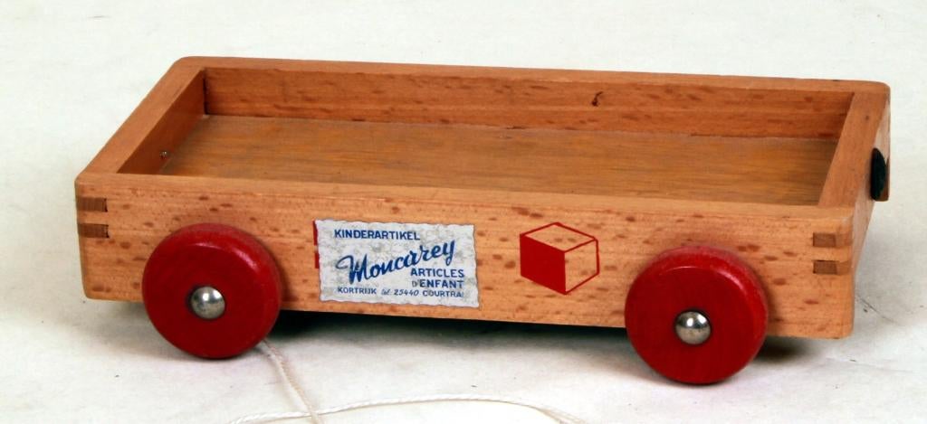 Vintage Karretje voor blokjes (+/- 1957), Kinderen en Baby's, Ophalen of Verzenden, Gebruikt, Overige typen