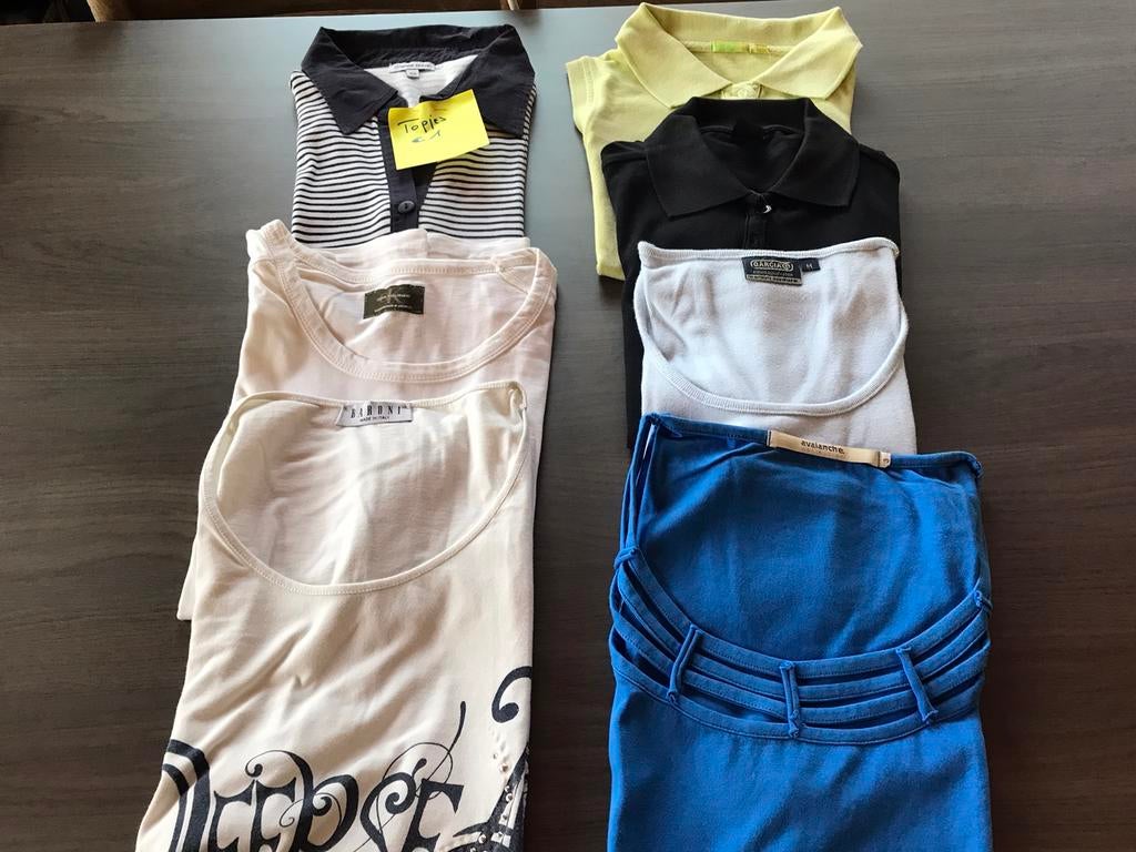 7 topjes voor €3, Ophalen of Verzenden, Gedragen, Maat 38/40 (M)