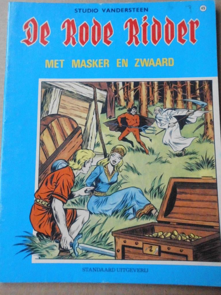 De Rode Ridder - Met masker en zwaard, Enlèvement ou Envoi, Une BD, Studio  Vandersteen, Utilisé
