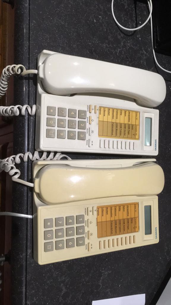 2 téléphones Siemens, Utilisé