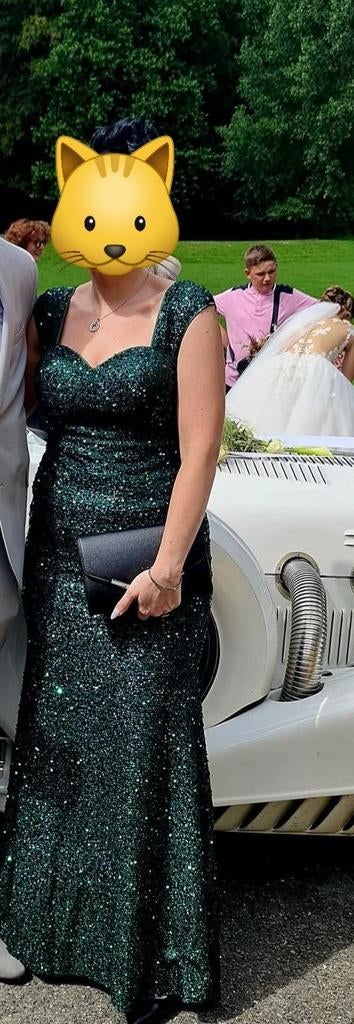 Robe verte cérémonie, Enlèvement, Comme neuf, Vert
