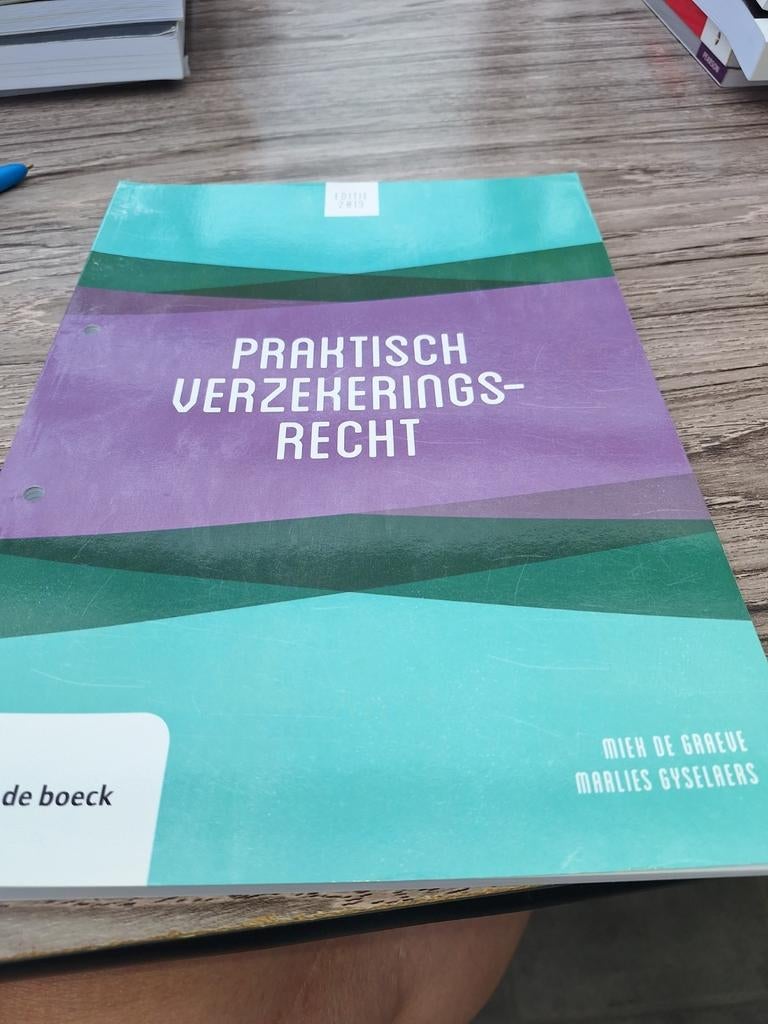 Praktisch verzekeringsrecht 2019, Enlèvement ou Envoi, Comme neuf, Néerlandais