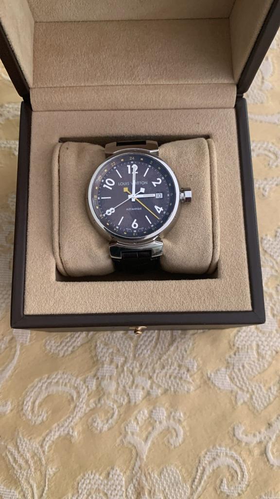 Montre Vuitton Tambour GMT automatique, Montre-bracelet, Autres marques, Cuir, Enlèvement
