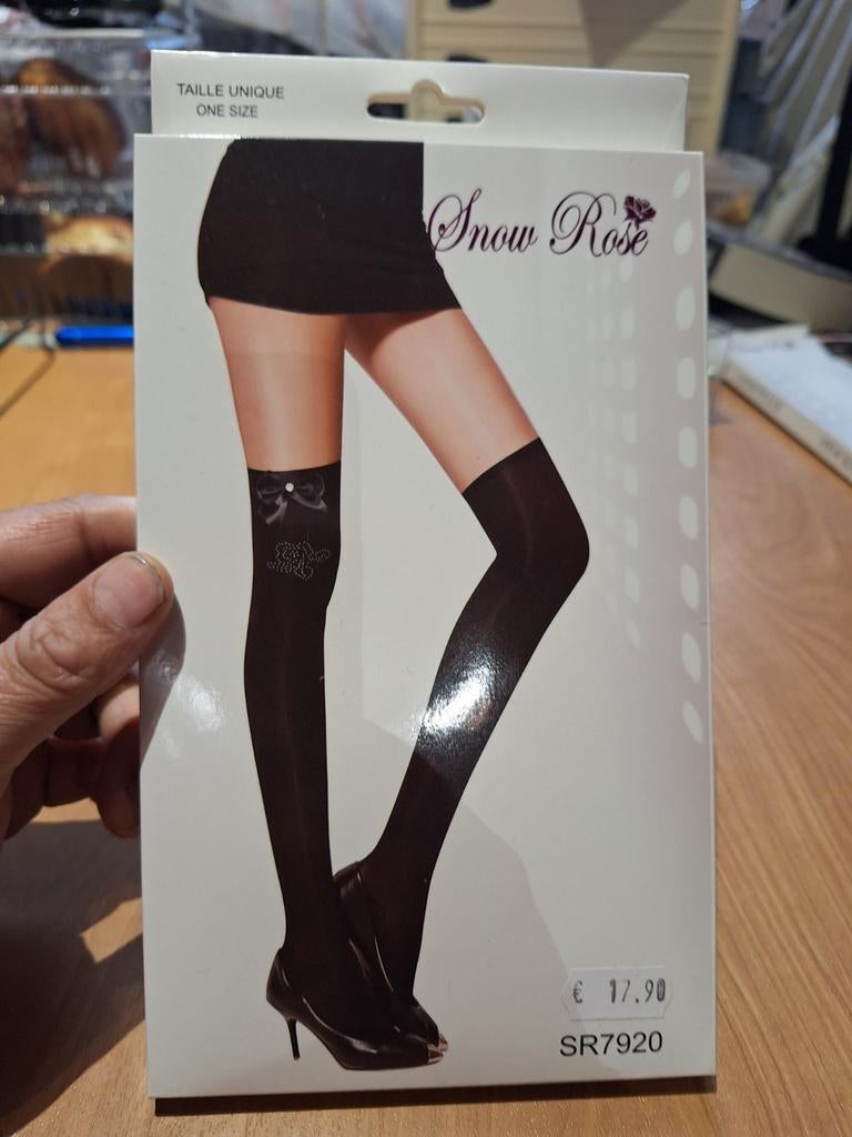 Snow Rose,kousen,one size, Zwart, Nieuw, Overige maten, Ophalen of Verzenden