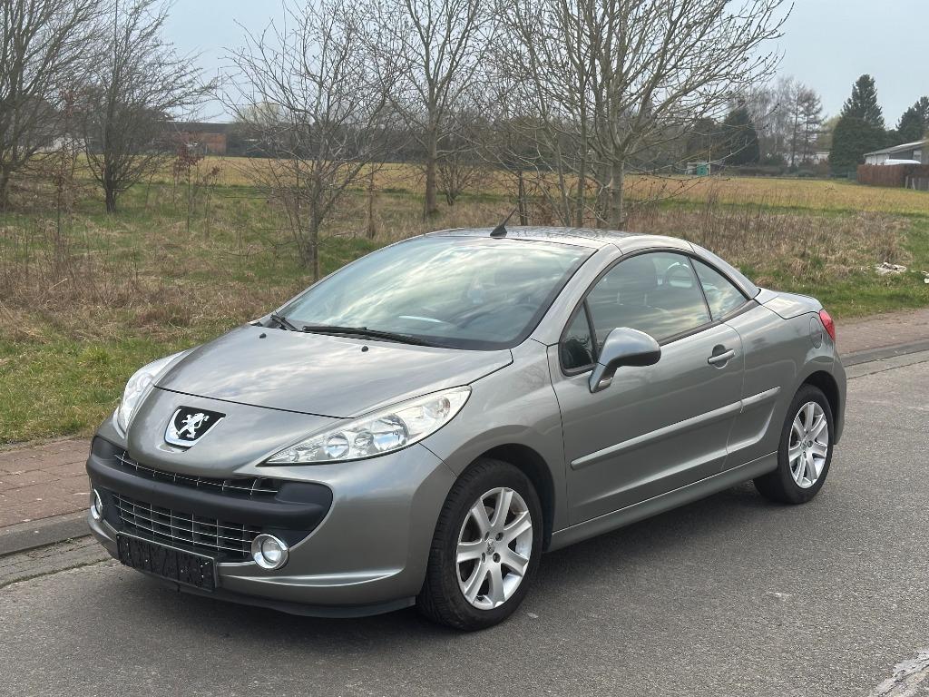 Peugeot 207 CC 1.6 VTi Essence Clim Jantes Camera Carnet, Entreprise, Cabriolet, Noir, Tissu