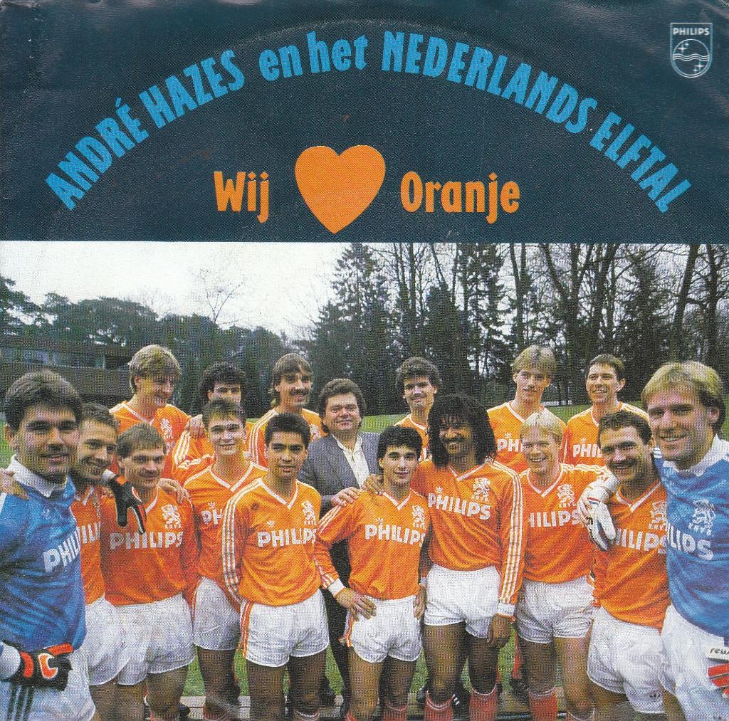 Wij houden van Oranje van André Hazes met Nederl. elftal, Cd's en Dvd's, Vinyl Singles, Verzenden, 7 inch, Nederlandstalig, Single