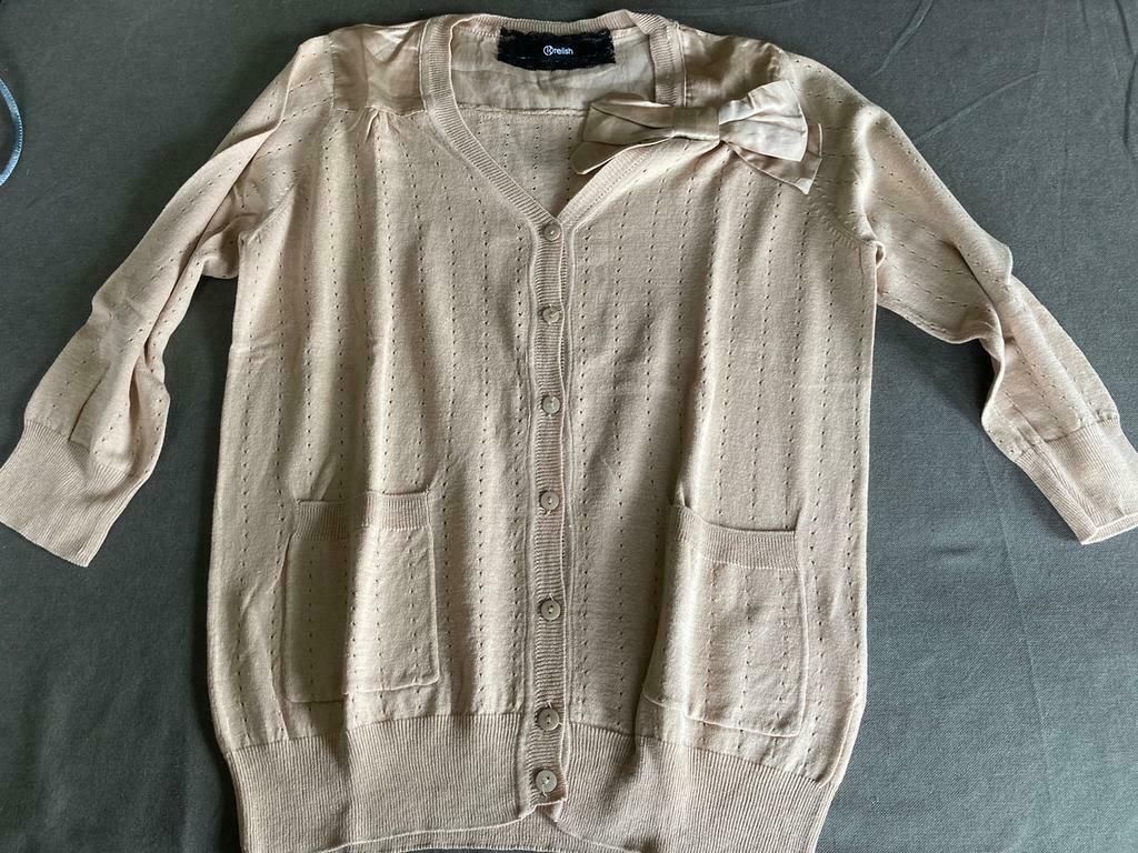 Vestje relish large, Kleding | Dames, Ophalen of Verzenden, Zo goed als nieuw, Maat 42/44 (L), Beige