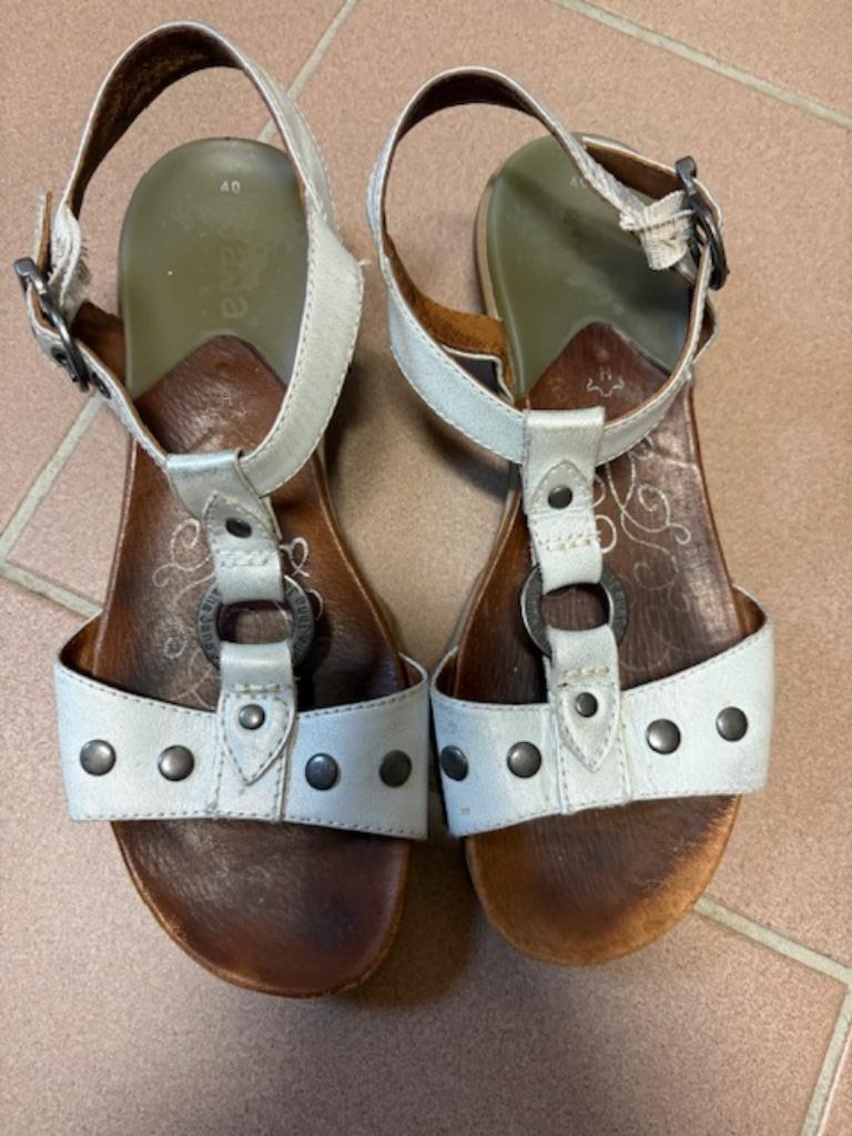 Sandalen Jana maat 40, Wit, JANA, Gedragen, Sandalen of Muiltjes