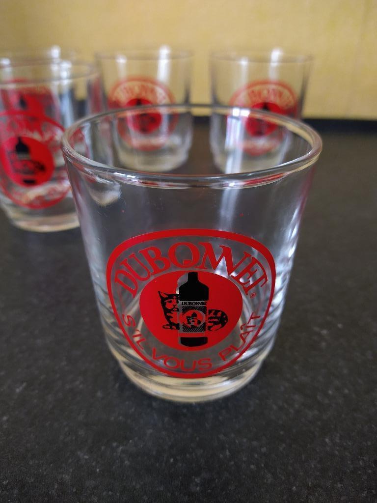 5 oude Dubonnet glazen - s'il vous plaît, Verzamelen, Ophalen