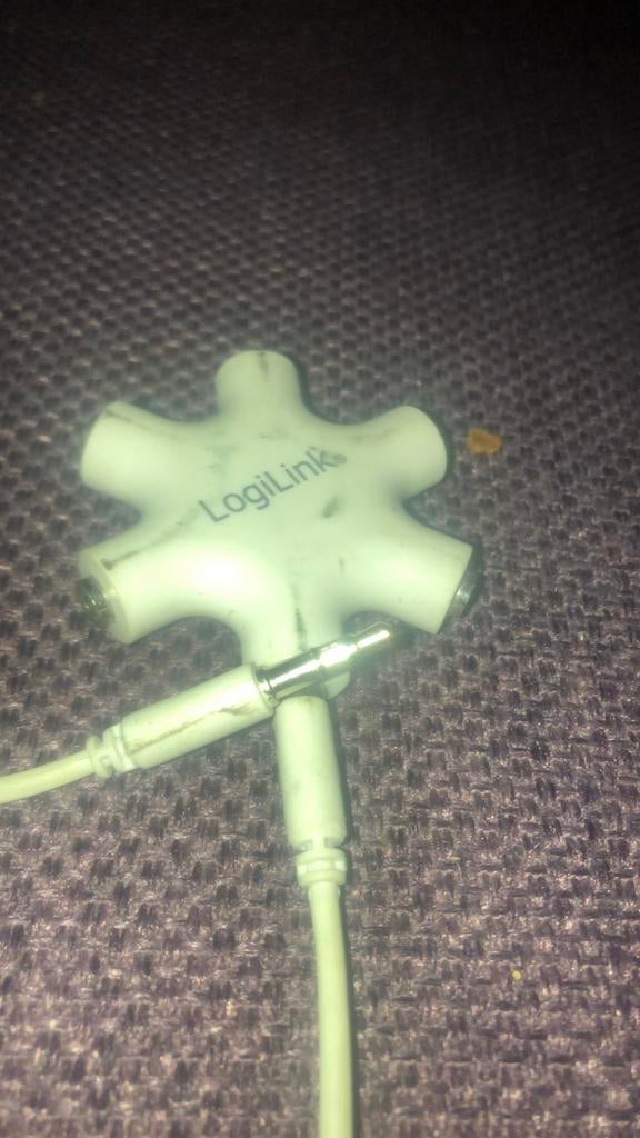 LogiLink Splitter audio LogiStar, blanc,