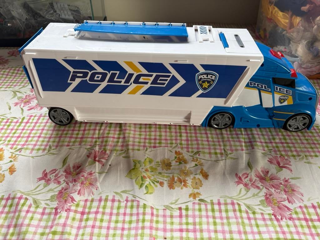 Politiewagen die opgeklapt kan worden., Ophalen of Verzenden, Zo goed als nieuw