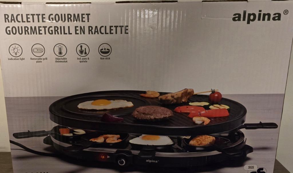 Gourmet grill en raclette, Ophalen, Nieuw, 8 personen of meer