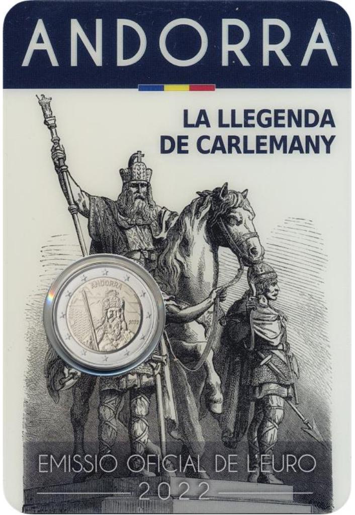 2 euro Andorra 2022 Karel de Grote, Ophalen of Verzenden, 2 euro