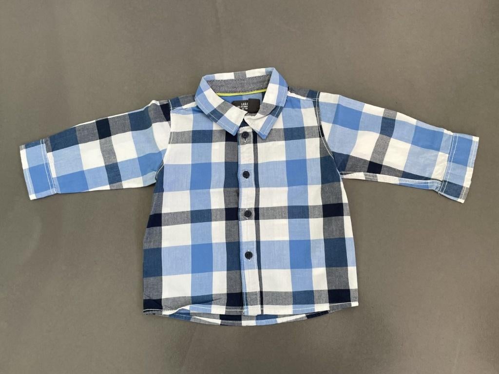 Chemise à carreaux bleu/blanc taille 74, Enfants & Bébés, Vêtements de bébé | Taille 74, Garçon, Enlèvement ou Envoi, H&M, Chemise ou Chemisier