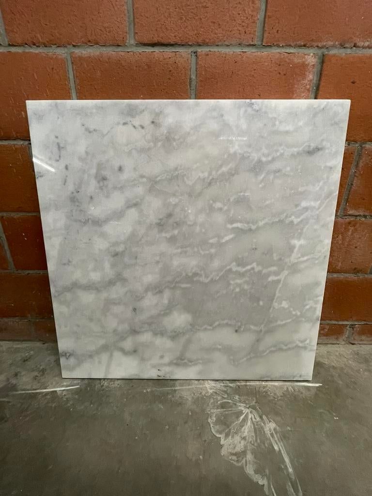 Vierkanten marmeren blad: 80 cm x 80 cm x 2 cm, Ophalen, Nieuw, Overige materialen, 20 tot 50 mm