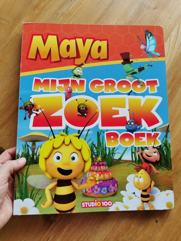Maya de bij - Mijn groot zoekboek, Livre à déplier, à toucher ou à découvrir, Studio 100, Enlèvement ou Envoi, Utilisé