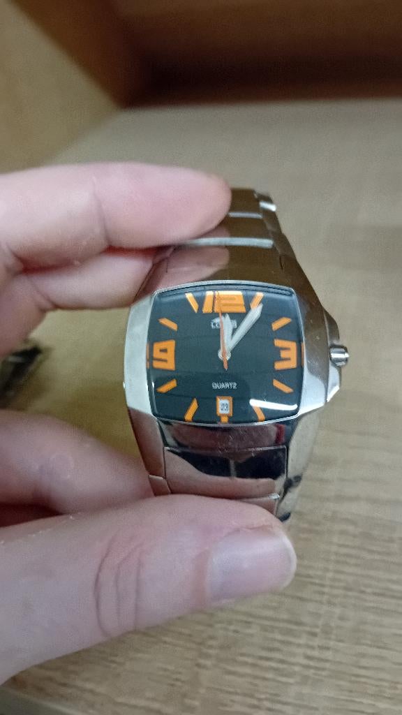 Horloges merk Lotus, Handtassen en Accessoires, Horloges | Heren, Overige merken, Staal, Staal, Polshorloge