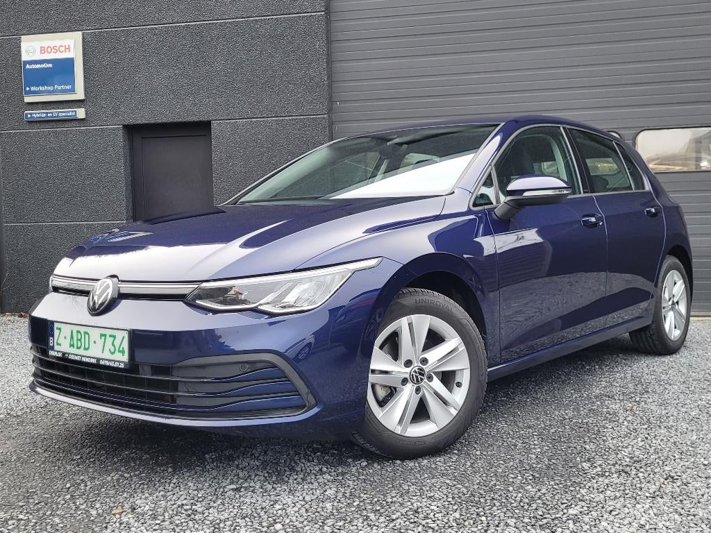 VW Golf 1.0 eTSI OPF DSG Life ACHTERUITRIJCAM/ACC/CARPLAY, Stof, Blauw, https://public.car-pass.be/vhr/3a312df5-1fa8-423c-866c-337d69fc84a4