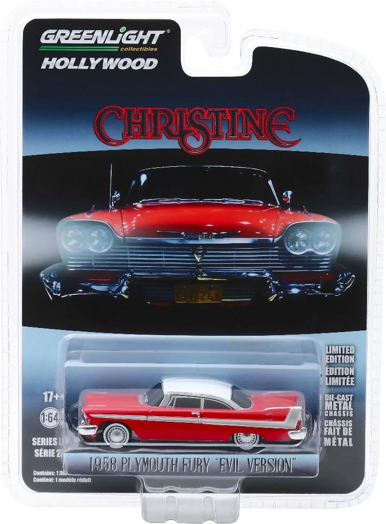 "Christine" - 1958 Plymouth Fury -1:64 - Limited Edition, Auto, Nieuw, Askgl@greenlighttoys.com, Greenlight Collectibles