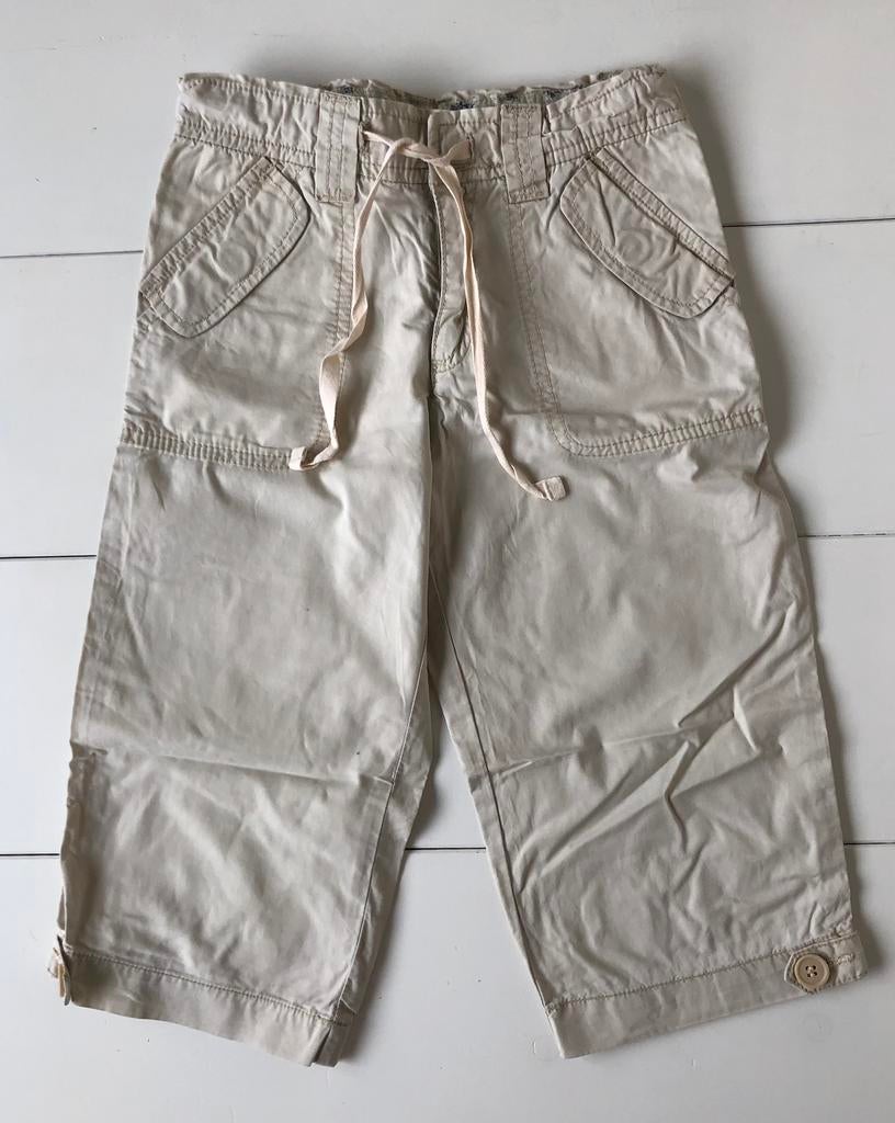 beige broek meisjes zomer Zara 110 116, Broek, Gebruikt, Meisje, Ophalen of Verzenden