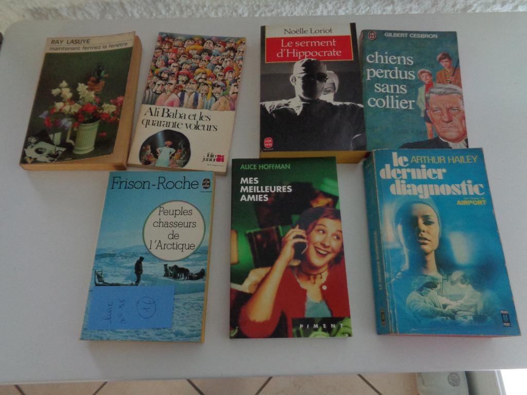 Lot de livres de Poches etc.. 7 Pièces anciens, Enlèvement ou Envoi, Utilisé, Divers auteurs