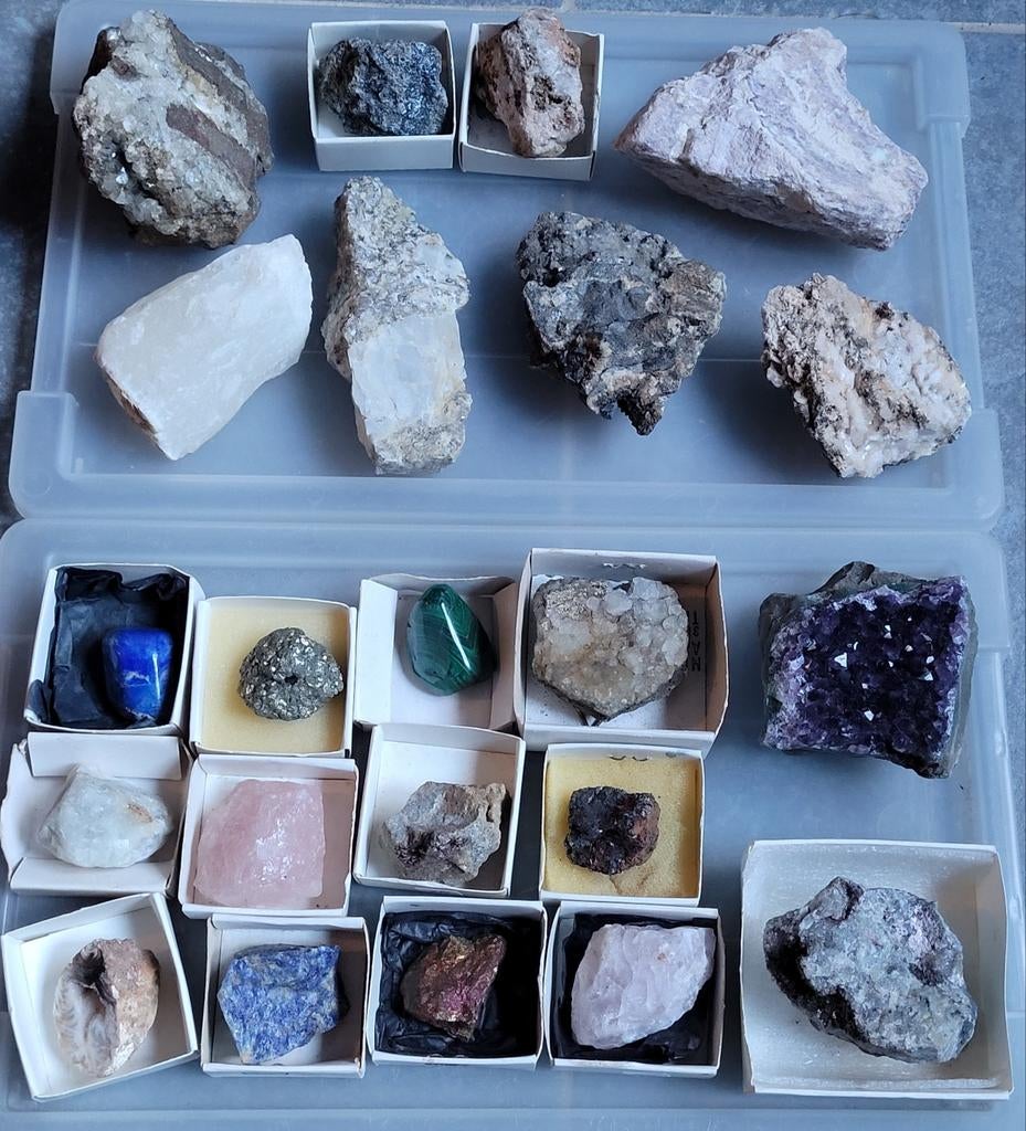 Collection Mineral 22 pièces, Collections, Minéraux & Fossiles, Minéral, Enlèvement ou Envoi