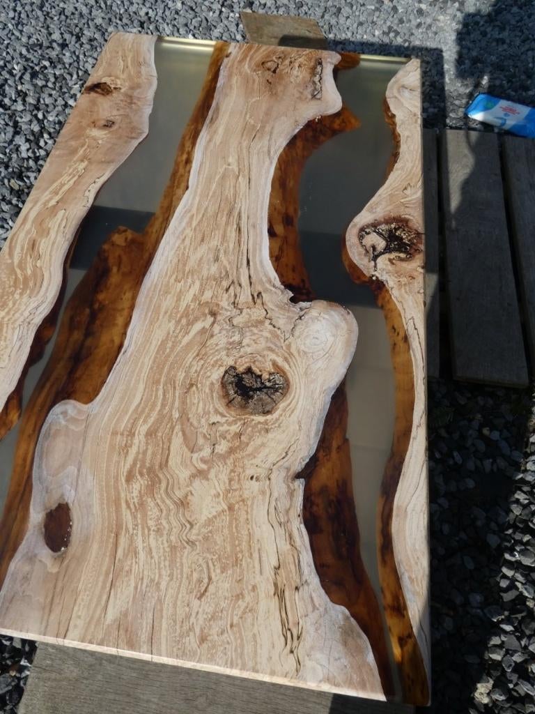 boomstamtafel boomschijf salontafel bijzettafel epoxy tafel, Ophalen of Verzenden, Nieuw, Overige vormen, Hout