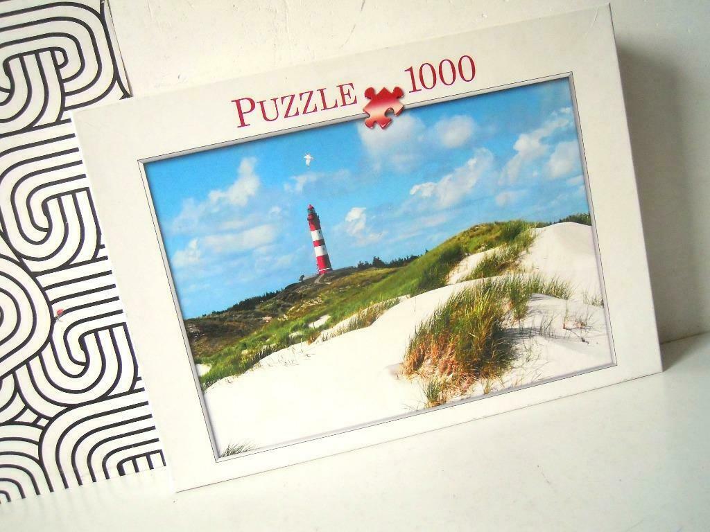 Puzzel "Vuurtoren in de duinen" - 1000 stuks, Ophalen of Verzenden, 500 t/m 1500 stukjes, Zo goed als nieuw, Legpuzzel