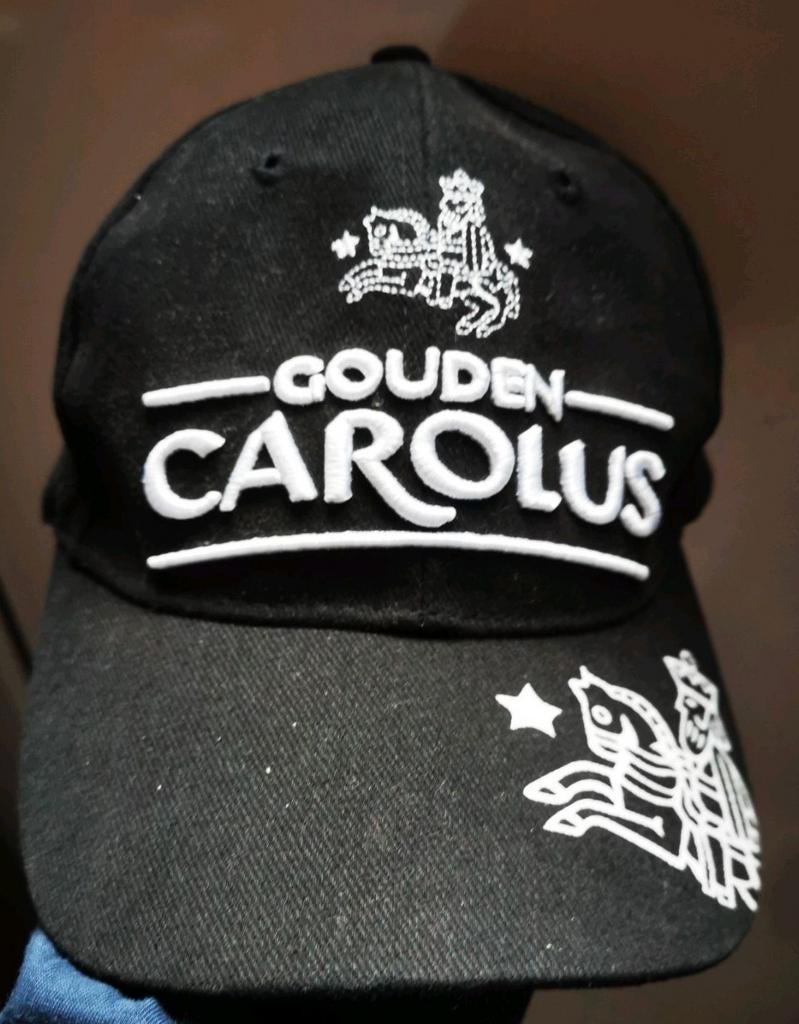 Gouden Carolus geborduurde pet, zwart, Ophalen of Verzenden