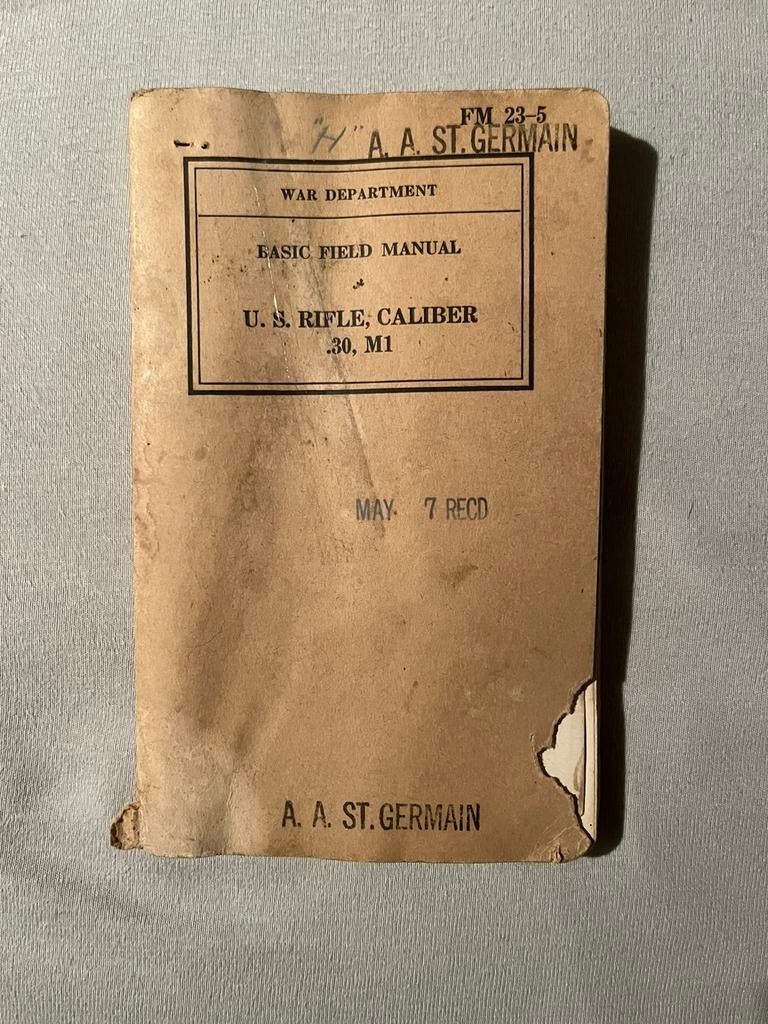 Basic field Manuel US .30 M1, Verzamelen, Verzenden, Landmacht, Overige typen