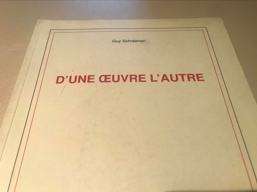D’une œuvre l’autre 100pag Lewitt Byars Roth Long, Ophalen of Verzenden, Zo goed als nieuw, Grafische vormgeving