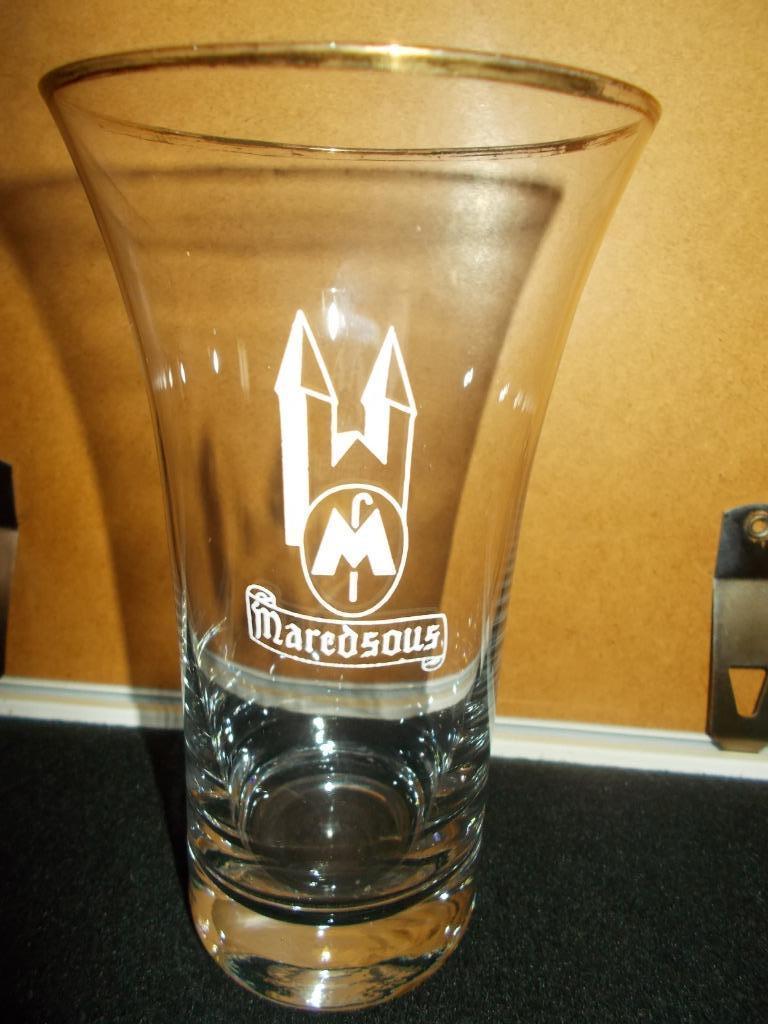 Brasserie Du Faleau- Châtelineau-verre ancien de Maredsous-2, Enlèvement ou Envoi, Comme neuf, Verre ou Verres, Duvel