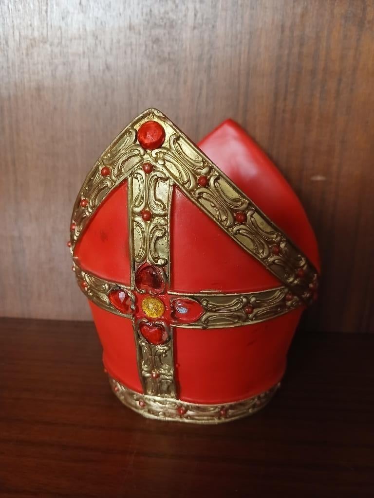 Mitre de Saint Nicolas en plastique, Divers, Enlèvement, Comme neuf
