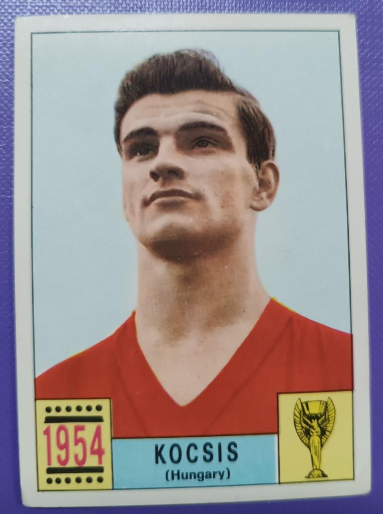 Carte Panini Coupe du monde de foot 1970 Mexique 70 KOCSIS, Envoi, Image