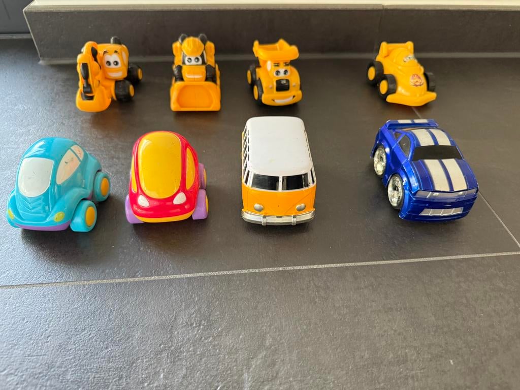 Set auto’s, 6 stuks - verschillende met pull back mechanisme, Ophalen, Gebruikt