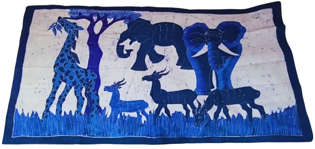 Batik Burkina Faso, Antiquités & Art, Art | Art non-occidental, Enlèvement ou Envoi