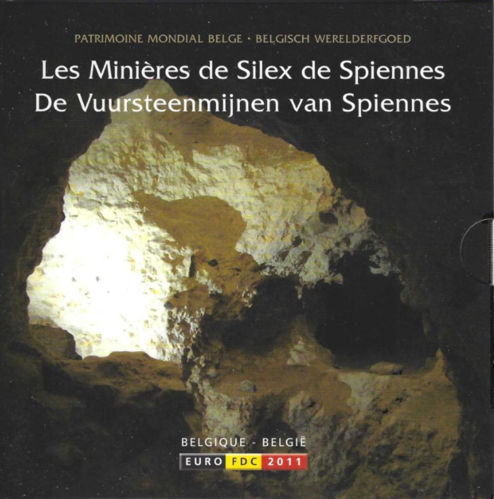 Coffret BU Belgique 2011 Flint Mines Spiennes, Timbres & Monnaies, Monnaies | Europe | Monnaies euro, Enlèvement ou Envoi, Belgique