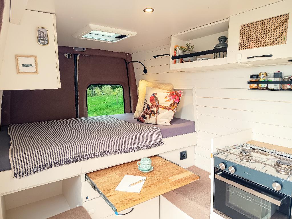 Van Aménagé Mercedes Sprinter, Caravanes & Camping, Camping-cars, Boîte manuelle, 5 à 6 mètres, Mercedes-Benz, Diesel