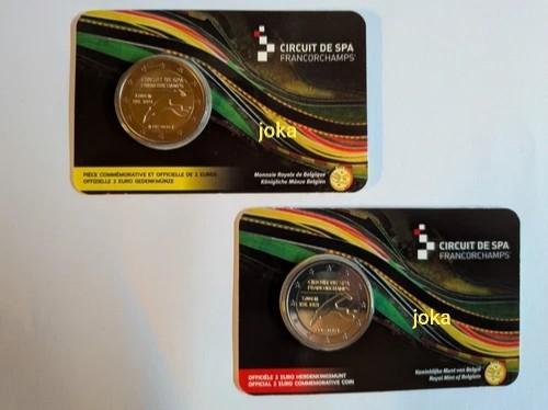 Coincards 2 euros Spa-Francorchamp belgique 2025 FR/NL, Envoi, Série