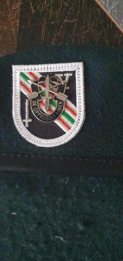 baret = green baret, Ophalen of Verzenden, Landmacht, Helm of Baret