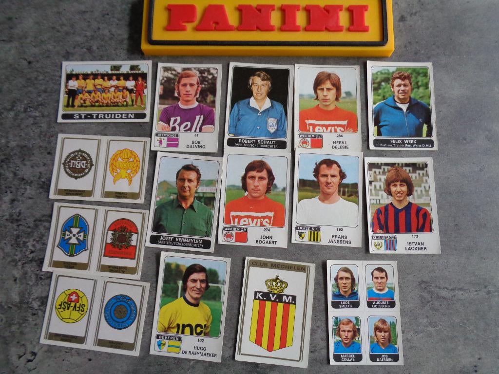 PANINI VOETBAL STICKERS FOOTBALL 1973/74 15X, Verzenden