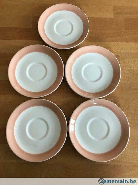 Soucoupes Boch Keramis - Années 50-60, Antiquités & Art, Antiquités | Céramique & Poterie