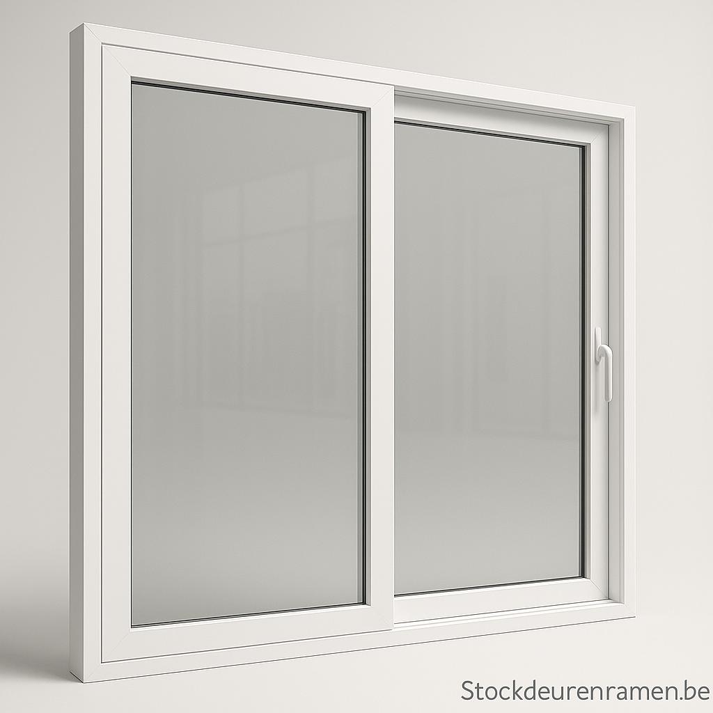 schuiframen kunststof/PVC dubbel glas 178/198/248/298 x210, Doe-het-zelf en Bouw, Ophalen, Kunststof, Nieuw, 150 tot 225 cm