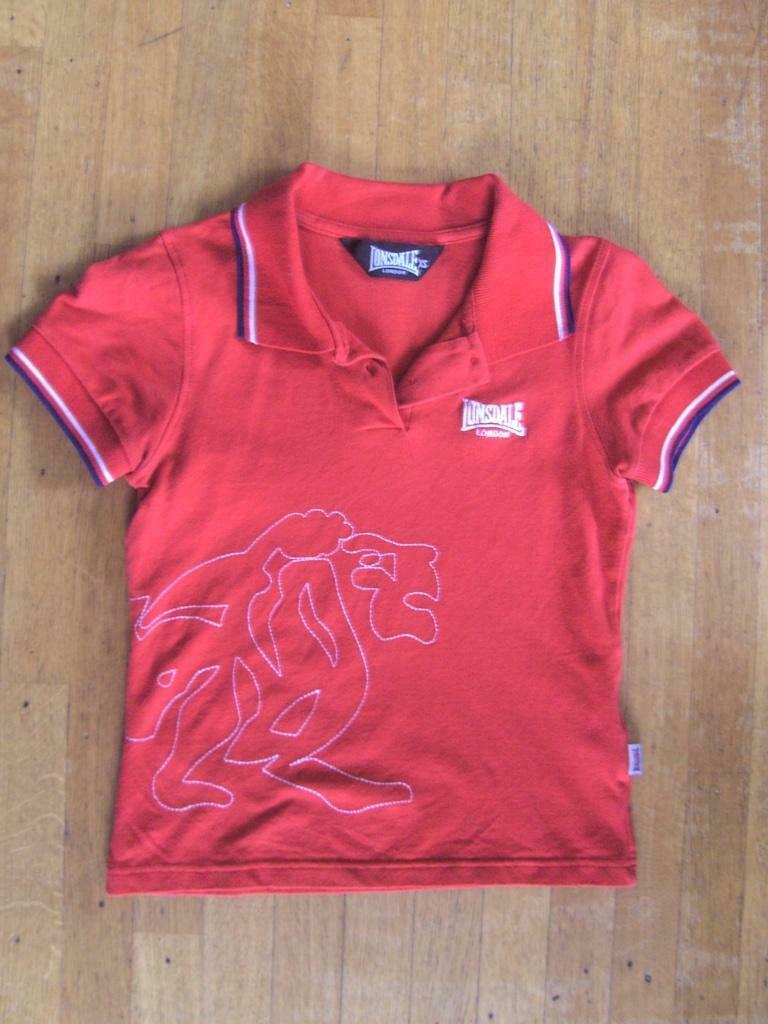 rode polo Lonsdale, maat XS, Rouge, Manches courtes, Enlèvement ou Envoi, Taille 34 (XS) ou plus petite