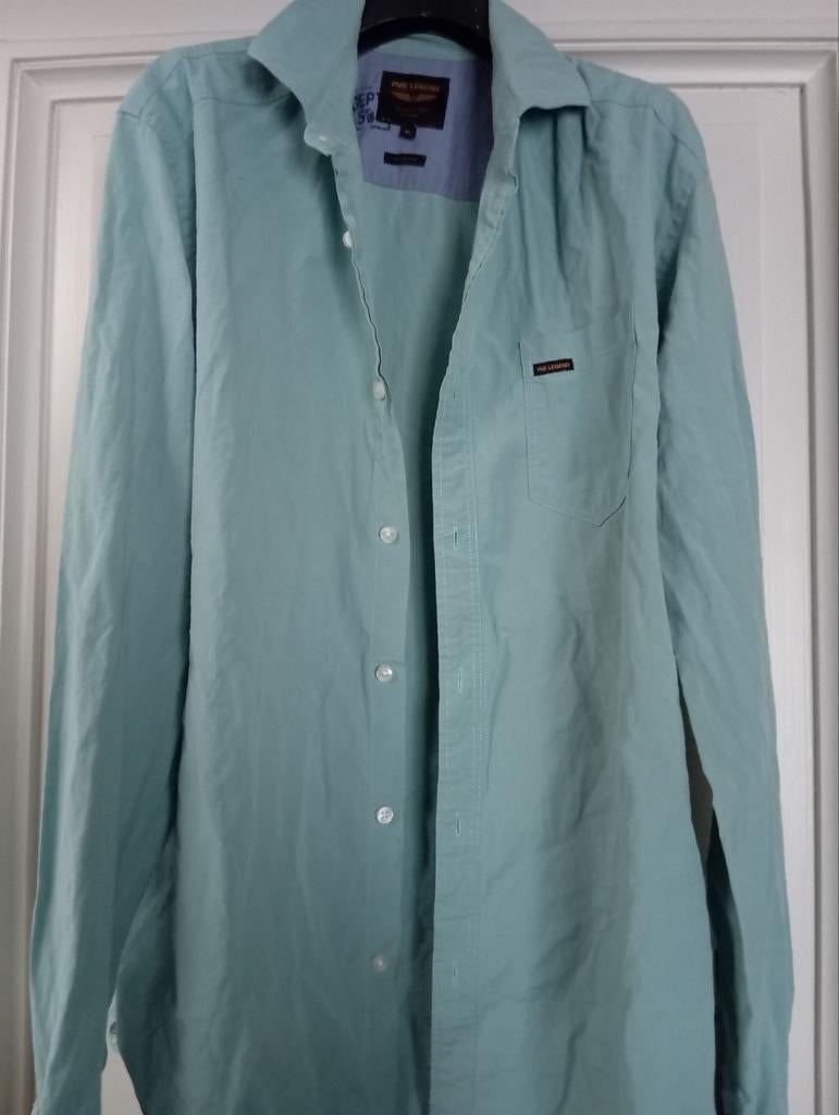PME LEGEND licht blauwgroen hemd, stretch XL, Ophalen of Verzenden, Zo goed als nieuw
