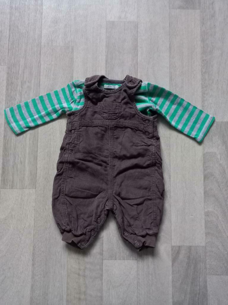Salopette velours H&M maat 56, Kinderen en Baby's, Babykleding | Maat 56, Gebruikt, H&M, Ophalen of Verzenden, Setje